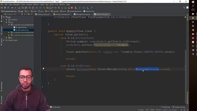 39. Como enviar Parámetros entre Actividades en Android смотреть онлайн