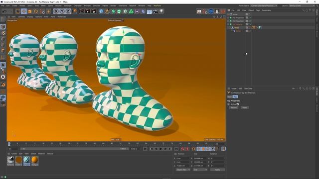 Cinema 4D: Pin Material Tag смотреть онлайн