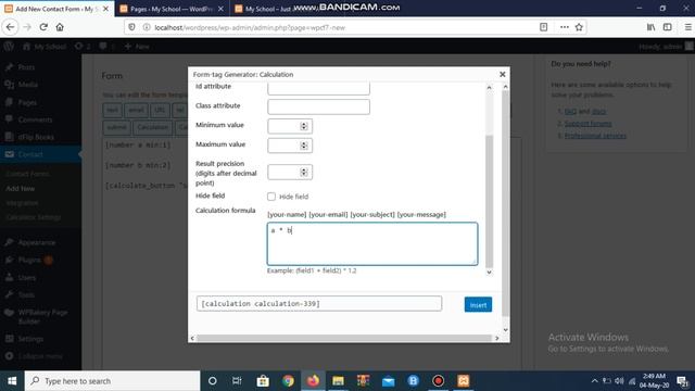 WordPress Calculation using contact form 7 смотреть онлайн