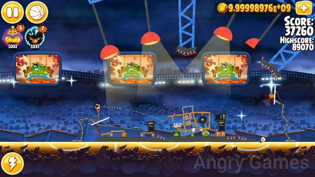 Angry Birds Seasons 3 Stars Ham Dunk 17 Level смотреть онлайн
