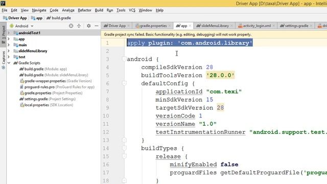 Android Studio: Plugin with id 'android-library' not found смотреть онлайн