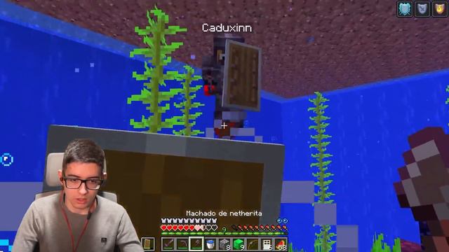 zerando minecraft com 1 CAÇADOR, mas só tem UM CHUNK смотреть онлайн