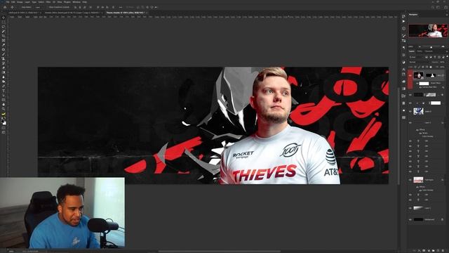 PS Tutorial: Quick Simple Esports Banner Design смотреть онлайн