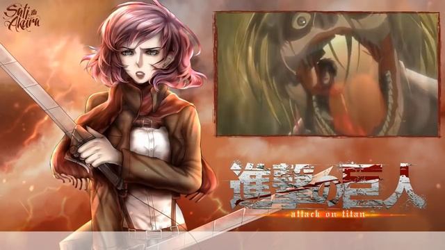 [Shingeki no Kyojin OP1 FULL RUS] Guren no Yumiya (Cover by Sati Akura) смотреть онлайн