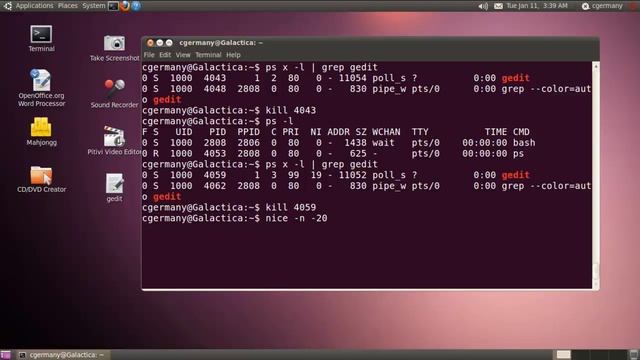 Process Control 4 - Changing Priorities with nice and renice смотреть онлайн