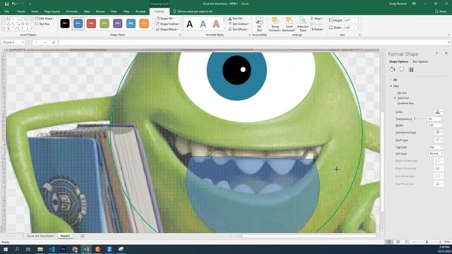 Excel Art Tutorial смотреть онлайн