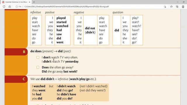 Unit - 12 I didn't... Did you..? ( past simple negative and questions ) смотреть онлайн