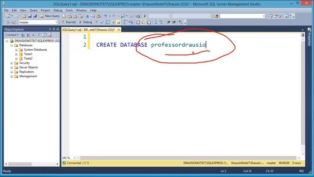 PD - Criar Base de Dados no Microsoft SQL Server 2012 ( Create Database, Script, Designer ) смотреть онлайн