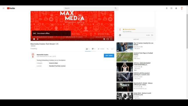 How to Embed a Youtube Live Stream with Chat Onto a Wordpress Website смотреть онлайн