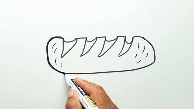 Draw a bread for kids / Bolalar uchun non rasm chizish / Рисование хлеб для детей смотреть онлайн