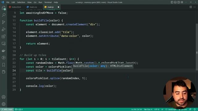 Learn the JavaScript DOM With This Project - Memory Game смотреть онлайн
