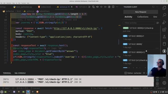 FastAPI with a HTML and JavaScript Front End | IP Subnet Overlap Checker смотреть онлайн