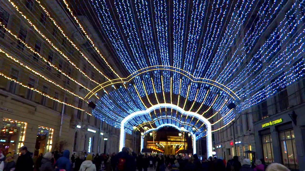 Световое шоу на Малой Садовой смотреть онлайн