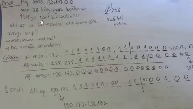 Bilgisayar Ağları 3.Soru IP Alt Ağlara Bölme смотреть онлайн