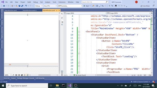 WPF Controls | 14-StatusBar | HD | StatusBar In WPF смотреть онлайн
