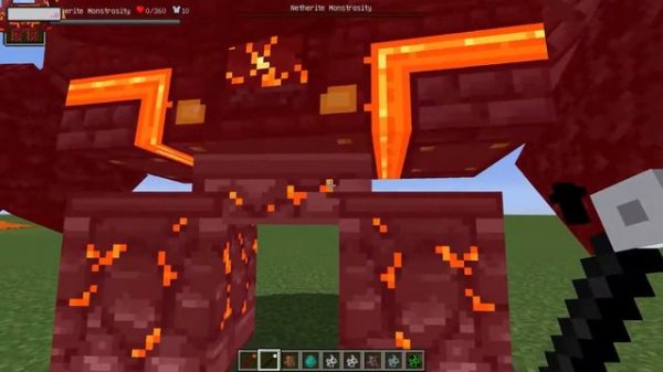 Netherite Monstrosity Vs Dungeons Bosses Monsters in Minecraft