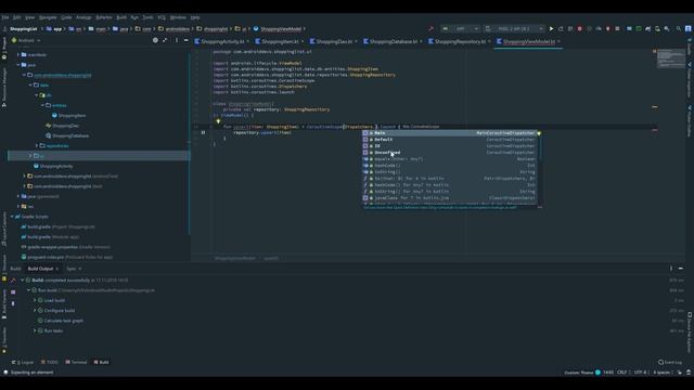 MVVM ShoppingList App - REPOSITORY, VIEWMODEL, VIEWMODELFACTORY - Part 3 смотреть онлайн