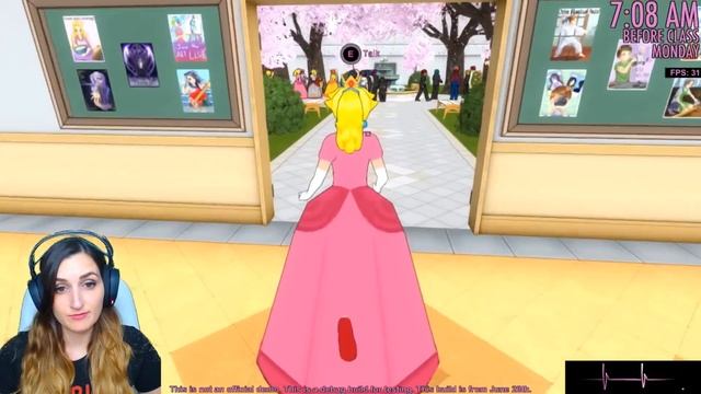 SO MANY GLITCHES!!! | Yandere Simulator Super Mario & Princess Peach Mod смотреть онлайн