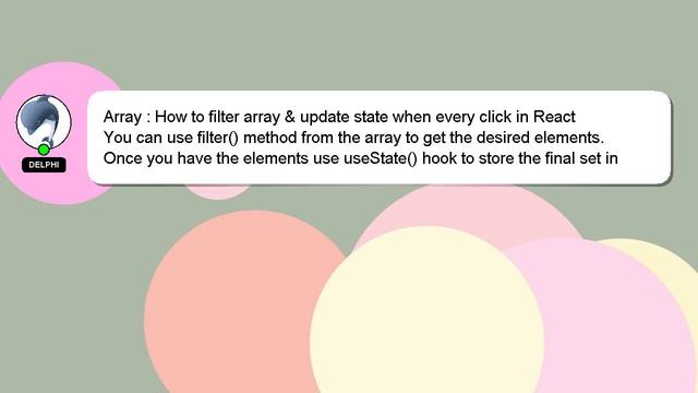 Array : How to filter array & update state when every click in React смотреть онлайн