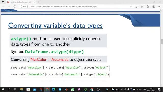 Pandas DataFrame Part-IV| Day 17 смотреть онлайн