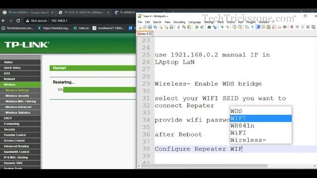 TP Link TL WR841N Repeater Mode Configuration