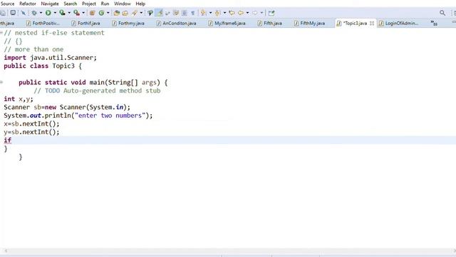 class-11 nested if else statement in java | nested if else statement using Java смотреть онлайн