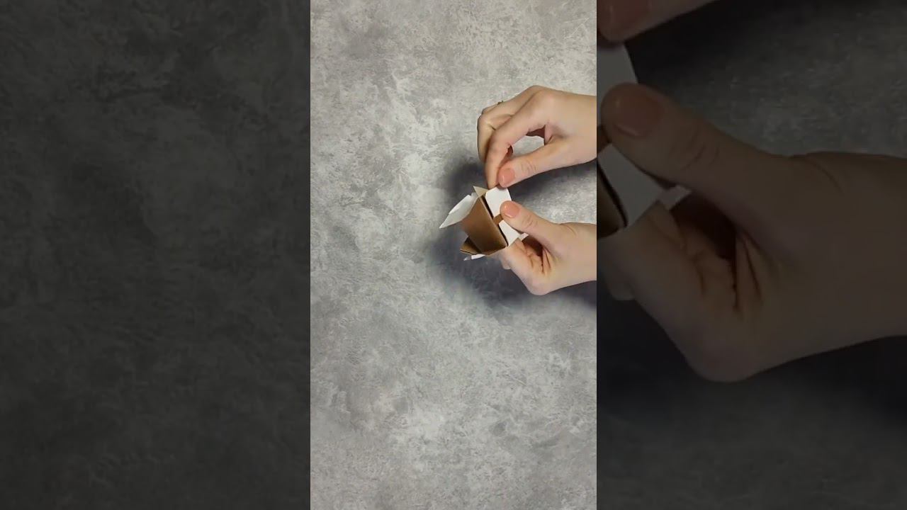 DIY How to make a gift box from a sleeve #diy #gift #packaging смотреть онлайн