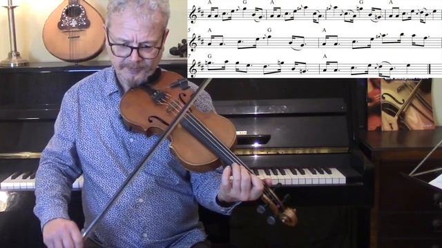 Scottish Fiddle Tutorial- Ghillie Callum (The Scottish Sword Dance) смотреть онлайн