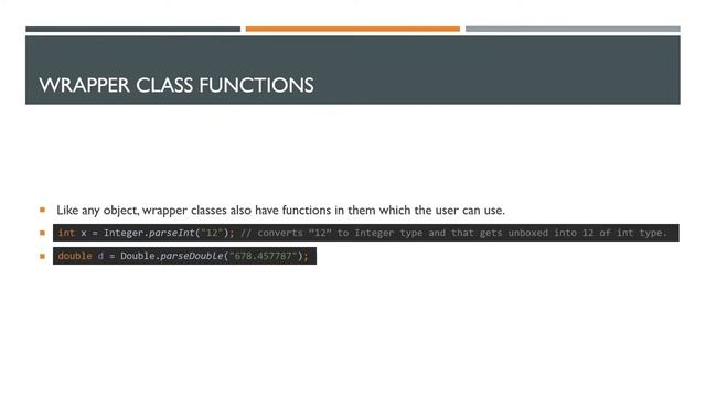 Wrapper Class - JAVA смотреть онлайн