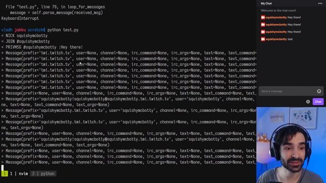 Coding an extensible Twitch bot from scratch in Python! (Part 1) (From Scratch #4) смотреть онлайн