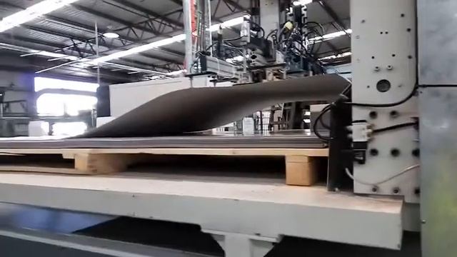 Automatic PUR laminating machine with acrylic ,MDF lamination line смотреть онлайн