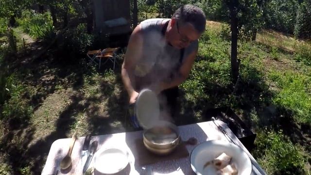 Классическая уха на костре смотреть онлайн