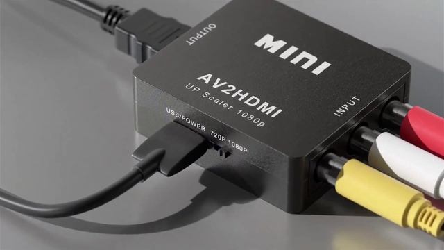 RCA to HDMI,AV to HDMI Converter,ABLEWE 1080P Mini RCA Composite CVBS Video Audio Converter Adapter смотреть онлайн