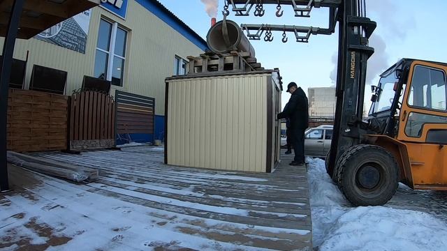 Ломаем хозблок (сарай), нагрузка 1000 кг смотреть онлайн