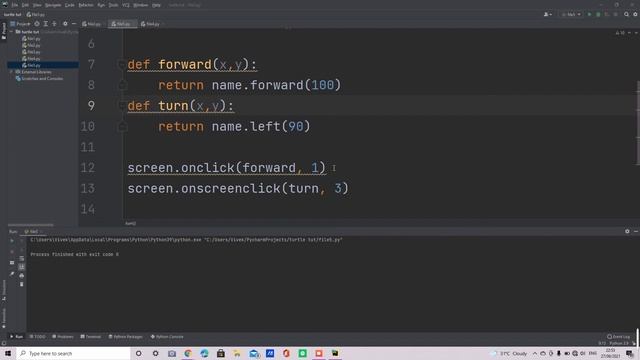 Turtle Events | Keyboard and Mouse controls | Turtle | Python смотреть онлайн