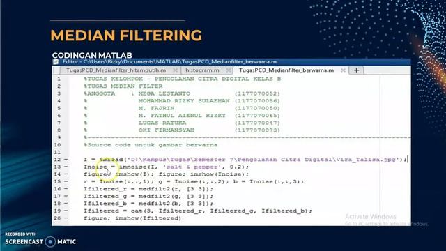 Image Enhancement (Median Filtering and Unsharp Masking) - Pengolahan Citra Digital смотреть онлайн