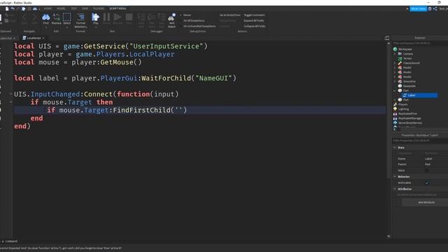How to Display an Items Name with Mouse Hover - Roblox Studio Tutorial смотреть онлайн