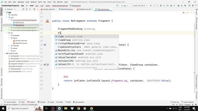 View Binding in Fragment trong Android смотреть онлайн