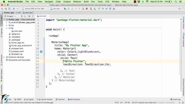 First Flutter Application using Dart: PART-2 Flutter Tutorial for Beginners using Dart #1.4 смотреть онлайн
