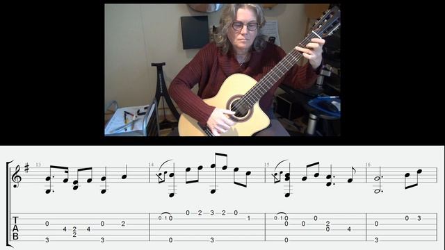 Dolly MacDonhough - Turlough O'Carolan, arr. Sylvia Molenberg, with tabs and slices смотреть онлайн