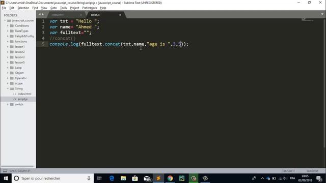 دورة تعلم javascript من البداية الي الاحتراف #الدرس 27 String Methods concat,toUpperCase,toLowercas смотреть онлайн