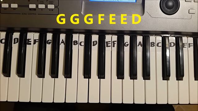 How To Play ABC Alphabet Song. Easy Piano Keyboard Tutorial смотреть онлайн