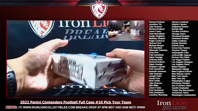 2022 Panini Contenders Football Full Case #10 Pick Your Team смотреть онлайн