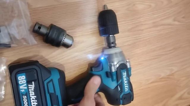 Насадка на гайковерт диаметр 1\2. Для переделки в шуруповерт. смотреть онлайн