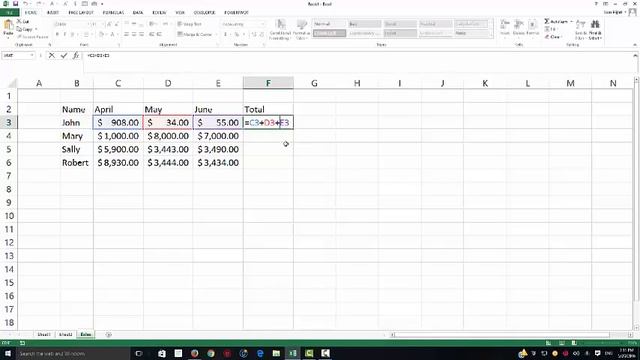 MS Excel Calculating Total Sales Using Relative Address смотреть онлайн