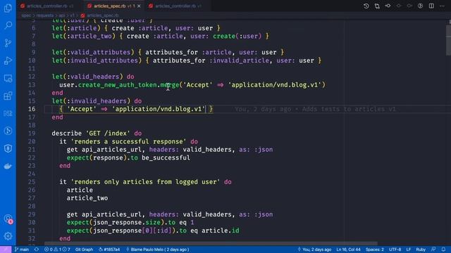 Ruby on Rails 6 - Autenticação via API #11 - Testes com RSpec смотреть онлайн