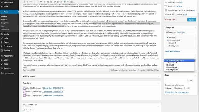 Blogging WordPress Writing Posts, Categories and Tags смотреть онлайн