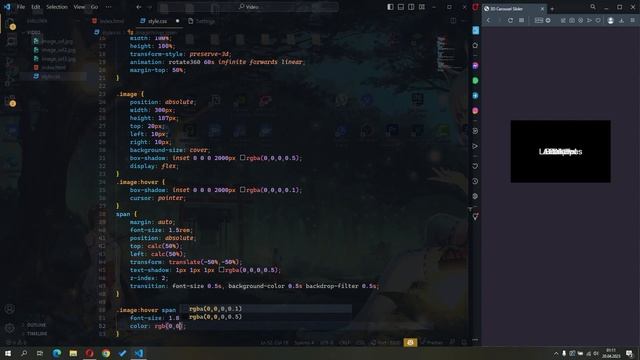 3D Slider Carousel Template HTML + CSS смотреть онлайн