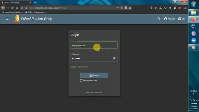 SQL injection login bypass | OWASP juice shop смотреть онлайн