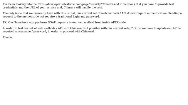 Salesforce: Chimera Scanner testing server with no login credentials смотреть онлайн